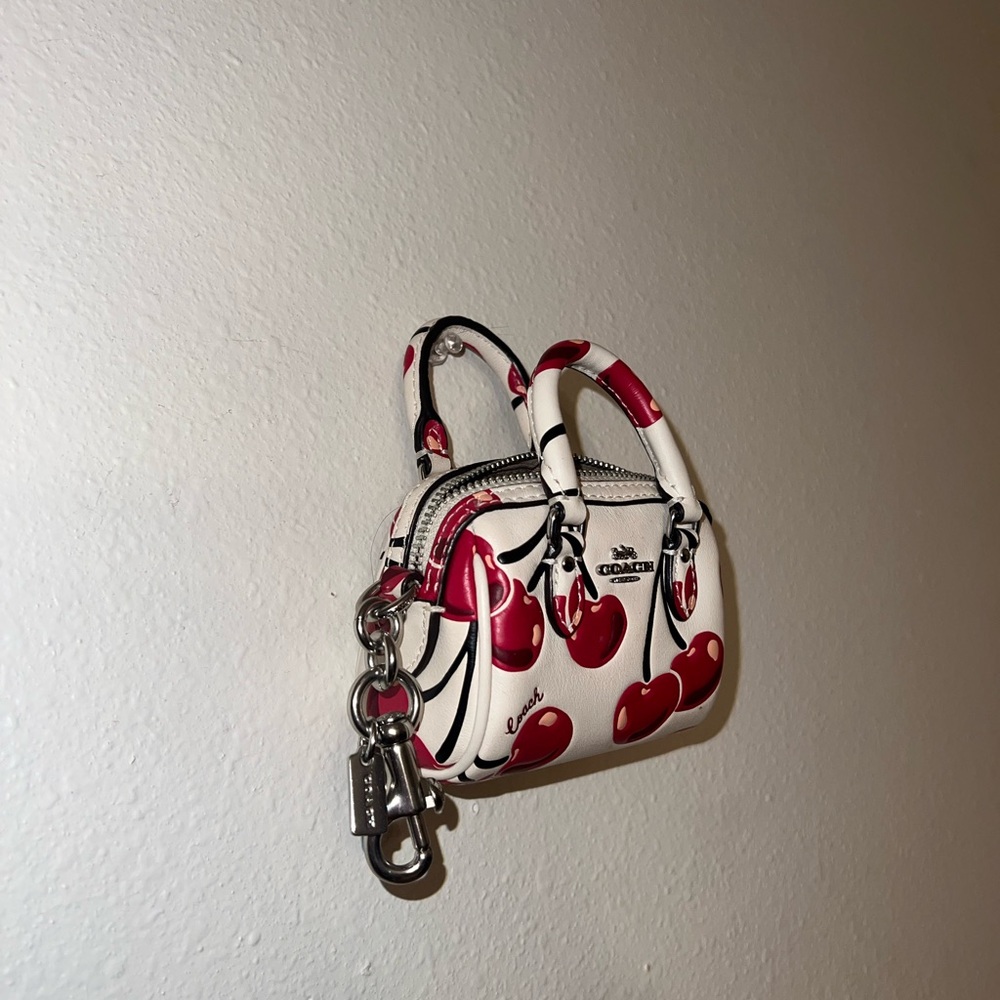 Coach Mini Bag Cherry Bag Charm - Picture 2 of 2
